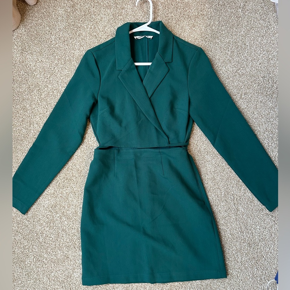 Abercrombie & Fitch Turquoise Blazer Dress